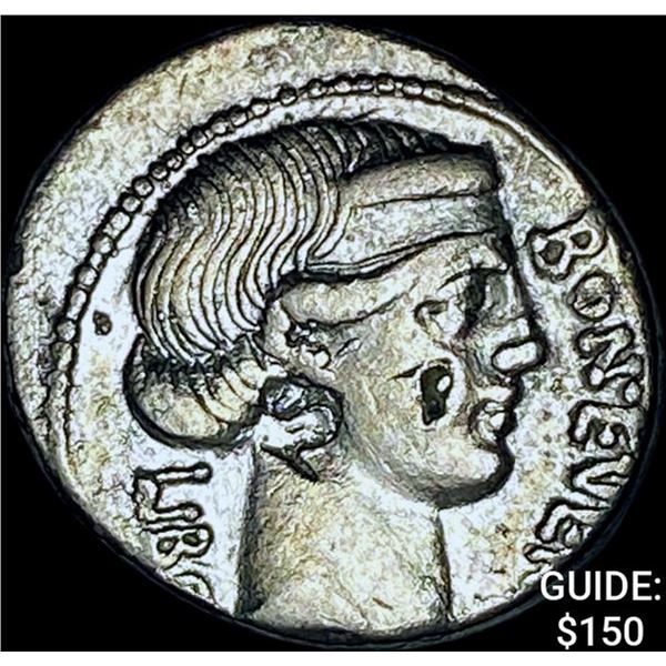 62 BC Roman Rep L Scribonius Silver Libo CHOICE AU