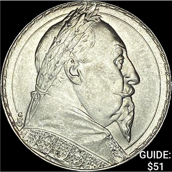 1932 Sweden Gustaf II Silver 2 Kronor UNCIRCULATED