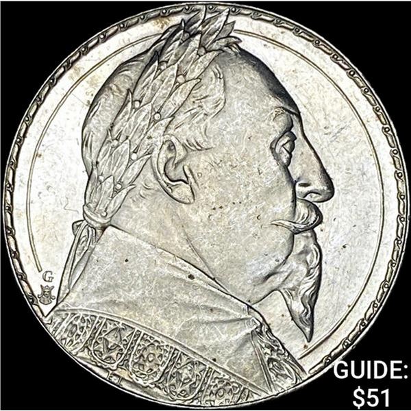 1932 Sweden Gustaf II Silver 2 Kronor UNCIRCULATED