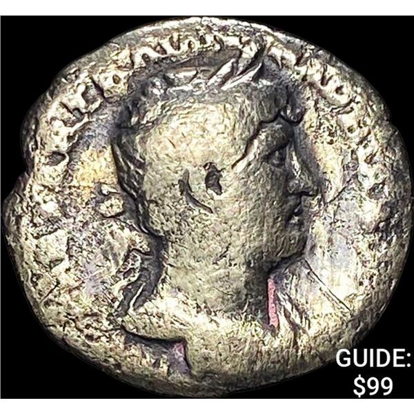 117-138 AD Roman Hadrian Silver Denarius NEARLY UNCIRCULATED