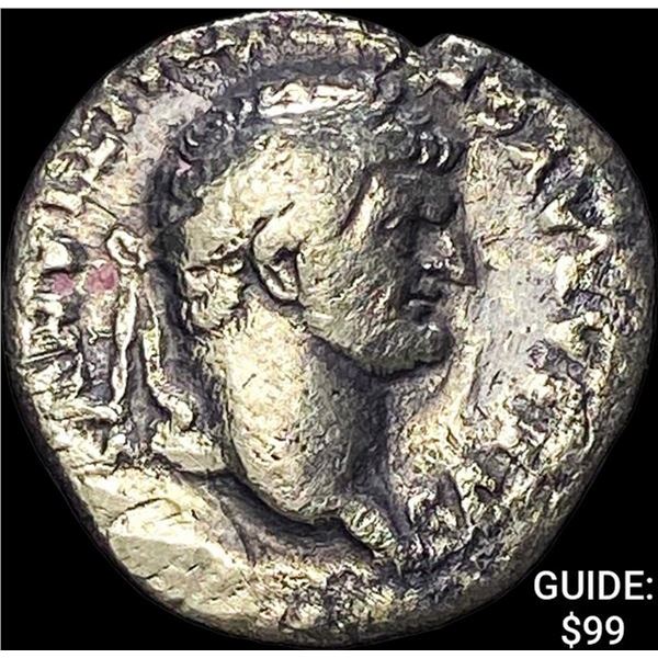 69-79 AD Roman Vespasian Silver Denarius NEARLY UNCIRCULATED