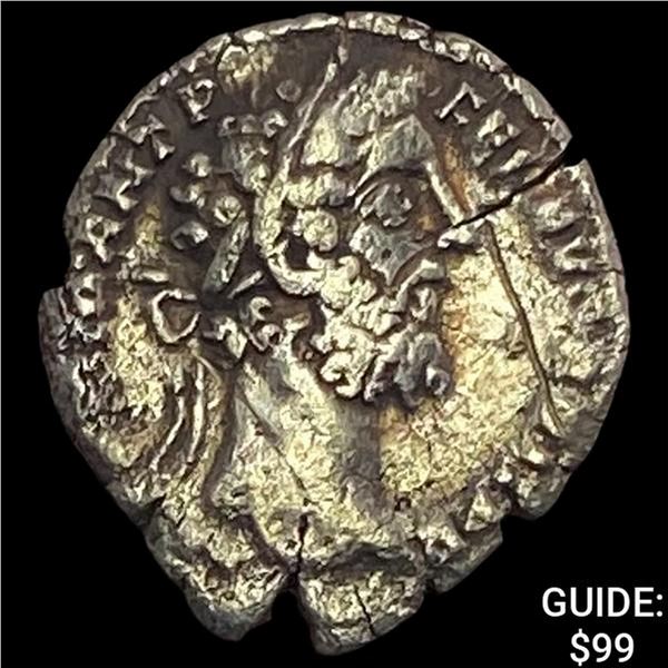 195-197 AD Roman Clod Albinus Silver Denarius NEARLY UNCIRCULATED