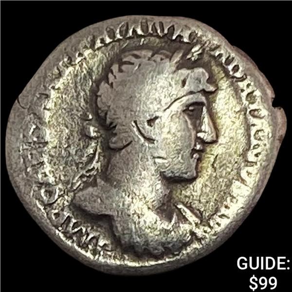 117-138 AD Roman Hadrian Silver Denarius NEARLY UNCIRCULATED