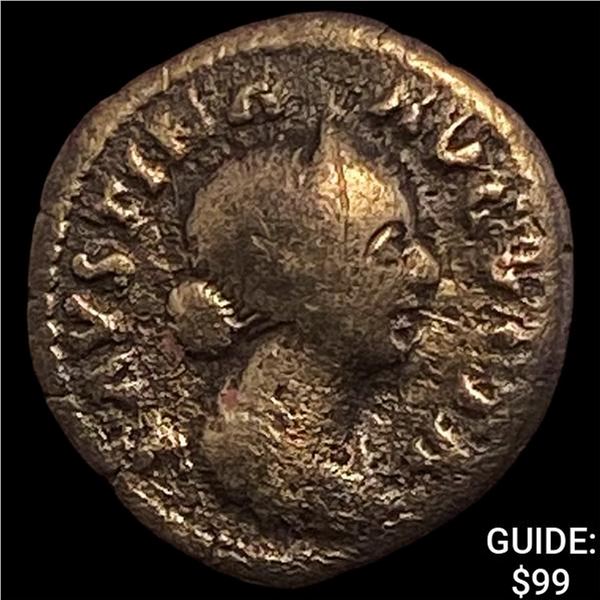 147-176 AD Roman Faustina Jr. Silver Denarius NEARLY UNCIRCULATED