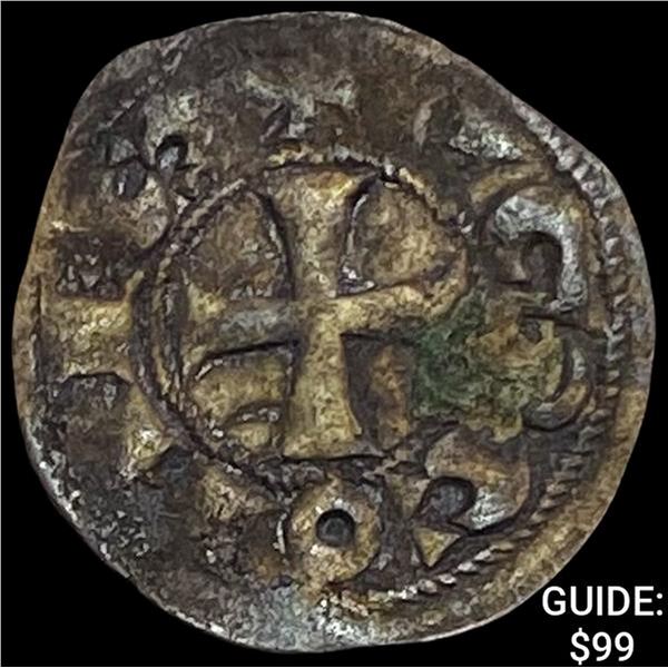 1170-1245 France Crusades Silver Deniers NEARLY UNCIRCULATED