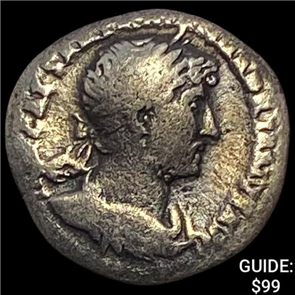 117-138 AD Roman Hadrian Silver Denarius NEARLY UNCIRCULATED