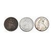 Image 1 : 1853-1874 BetterDate Seated Lib Half Dollar[3 Coins] HIGH GRADE