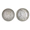 Image 1 : 1823-1824 Capped Bust Half Dollar Lot [2 Coins] VF