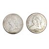 Image 1 : 1838-1839 Capped Bust Half Dollar Lot [2 Coins] VF