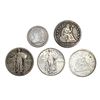Image 1 : 1835-1928 US Silver Type Coin[5 Coins] HIGH GRADE