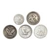 Image 2 : 1835-1928 US Silver Type Coin[5 Coins] HIGH GRADE