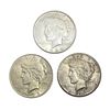 1927-1935 BtrDate Silver Peace Dollar[3Coins] AU+
