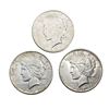 1927 BtrDate Silver Peace Dollar [3Coins] AU