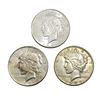 1927-1934 BtrDate Silver Peace Dollar [3Coins] AU+
