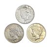 1927 BtrDate Silver Peace Dollar [3Coins] AU