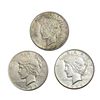 1926-1935 BtrDate Silver Peace Dollar [3Coins] AU