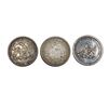 Image 2 : 1859-1877 Seated Lib Half Dollar[3Coins] VF
