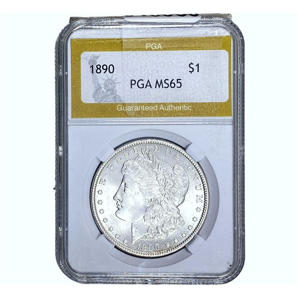 1890 Morgan Silver Dollar PGA MS65