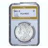 1891-O Morgan Silver Dollar PGA MS63