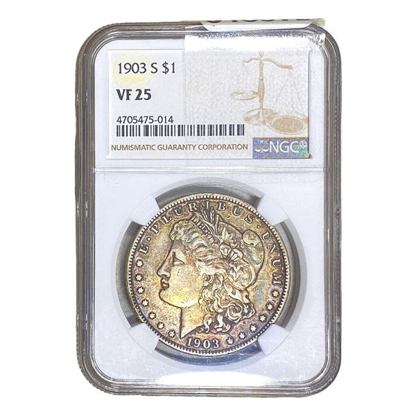 1903-S Morgan Silver Dollar NGC VF25