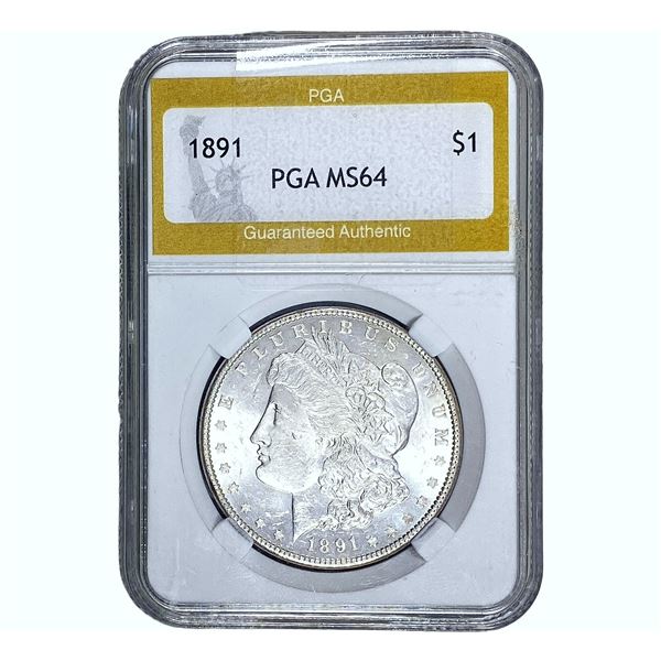 1891 Morgan Silver Dollar PGA MS64