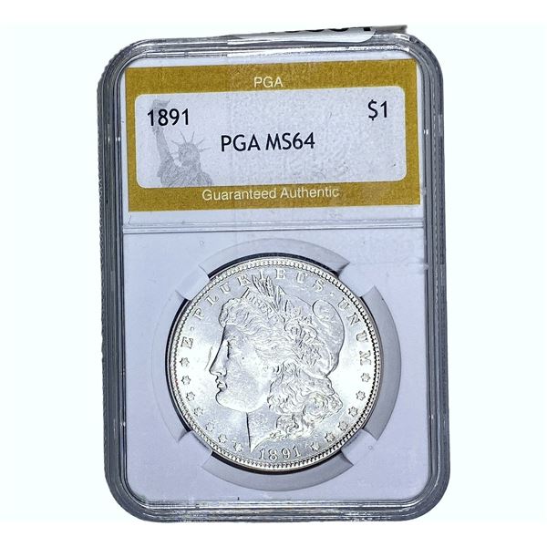 1891 Morgan Silver Dollar PGA MS64