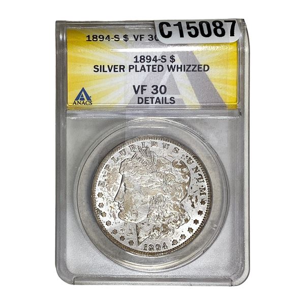 1894-S Morgan Silver Dollar ANACS VFDET