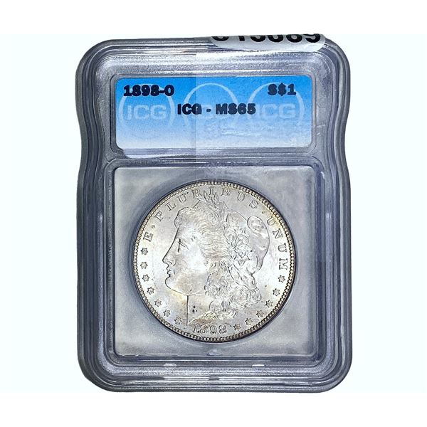 1898-O Morgan Silver Dollar ICG MS65