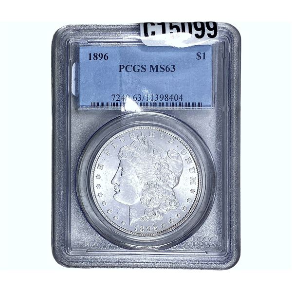 1896 Morgan Silver Dollar PCGS MS63