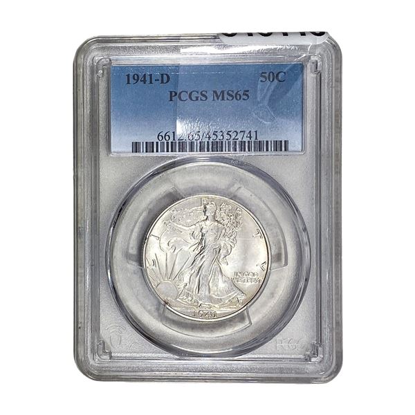 1941-D Walking Liberty Half Dollar PCGS MS65