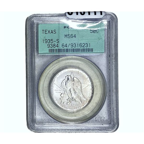 1935-S Texas Half Dollar PCGS MS64 OGH