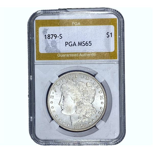 1879-S Morgan Silver Dollar PGA MS65