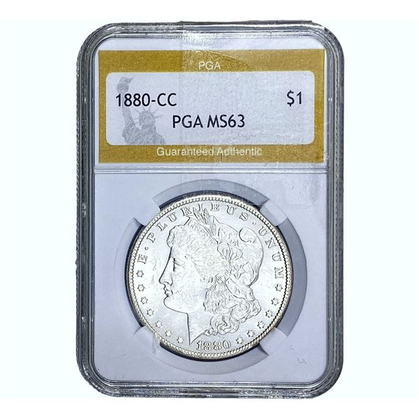 1880-CC Morgan Silver Dollar PGA MS63