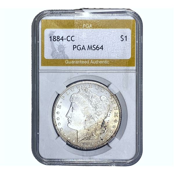 1884-CC Morgan Silver Dollar PGA MS64
