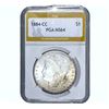 Image 1 : 1884-CC Morgan Silver Dollar PGA MS64
