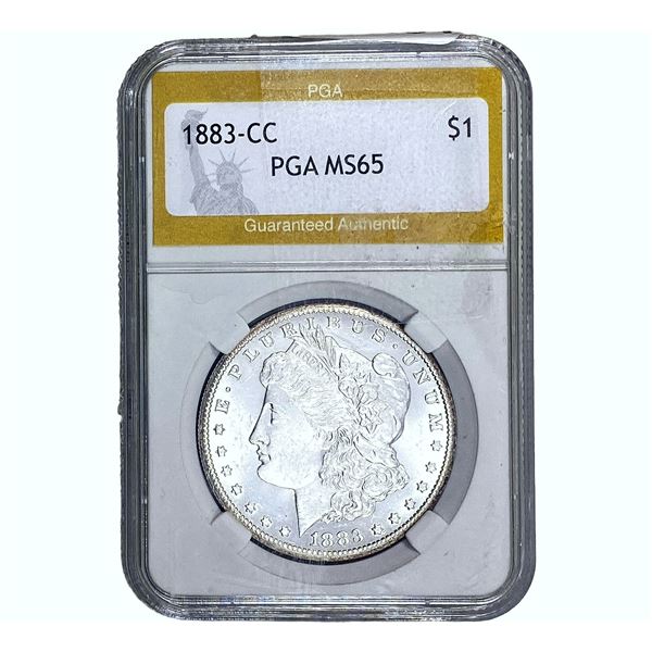 1883-CC Morgan Silver Dollar PGA MS65