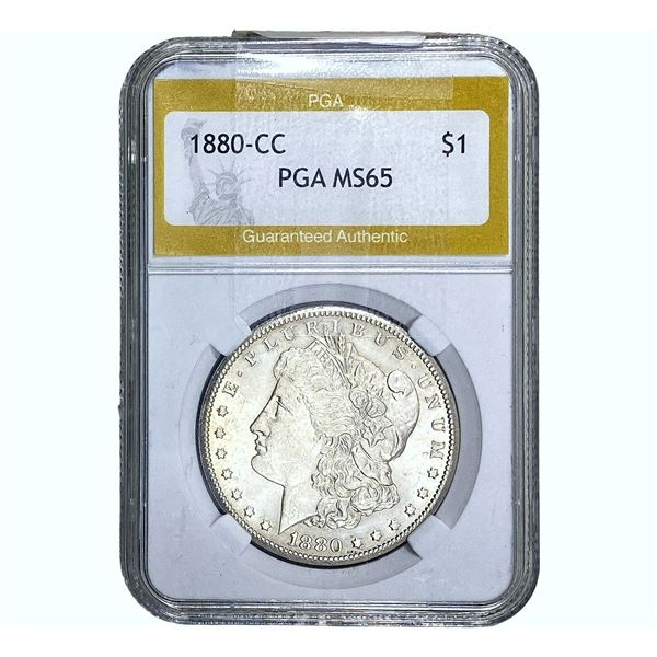 1880-CC Morgan Silver Dollar PGA MS65