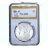Image 1 : 1883-CC Morgan Silver Dollar PGA MS65
