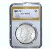 Image 1 : 1880-CC Morgan Silver Dollar PGA MS65
