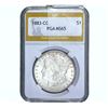 Image 1 : 1883-CC Morgan Silver Dollar PGA MS65