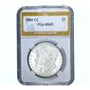 Image 1 : 1884-CC Morgan Silver Dollar PGA MS65