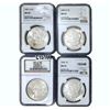 Image 1 : 1896-1904 GEM BU Morgan Silver Dollar[4 Coins] NGC MS63/64
