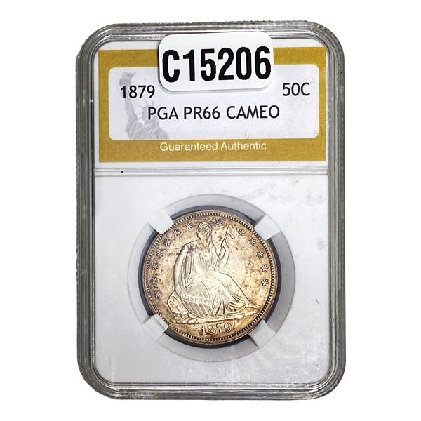 1879 Seated Liberty Half Dollar PGA PR66 CAMEO