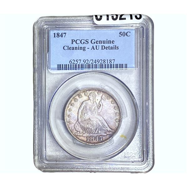 1847 Seated Liberty Half Dollar PCGS AUDET