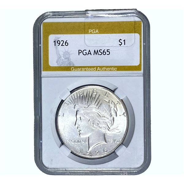 1926 Silver Peace Dollar PGA MS65