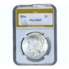 Image 1 : 1926 Silver Peace Dollar PGA MS65