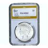 Image 1 : 1927 Silver Peace Dollar PGA MS62
