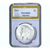 Image 1 : 1921 Silver Peace Dollar PGA MS64
