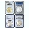 Image 1 : 1922-1925 GEM BU Silver Peace Dollar Lot [4 Coins] PCGS/NGC MS64
