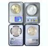 Image 2 : 1922-1925 GEM BU Silver Peace Dollar Lot [4 Coins] PCGS/NGC MS64